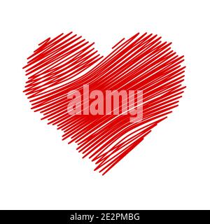 Marker Isolated Heart Stock Vector