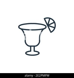 Last word drink outline vector icon. Thin line black last word drink icon, flat vector simple element illustration from editable drinks concept isolat Stock Vector