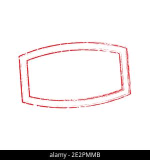 Stamp Oval Rectangle Light 7 Stock Vector