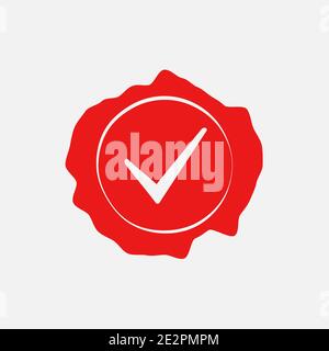 Stamp Check Mark 7 Stock Vector