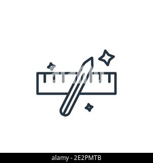 Design tool outline vector icon. Thin line black design tool icon, flat vector simple element illustration from editable creative pocess concept isola Stock Vector
