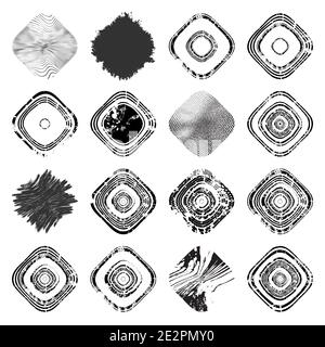 Rounded Rectangle Set Stock Vector