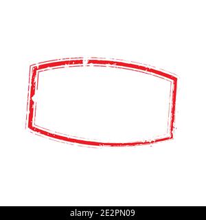 Ractangle Oval Stamp Light 7 Stock Vector