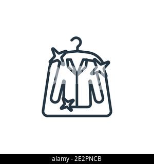 Dry outline vector icon. Thin line black dry icon, flat vector simple element illustration from editable cleaning concept isolated on white background Stock Vector