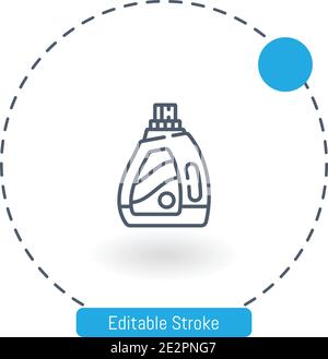 softener vector icon editable stroke outline icons for web and mobile Stock Vector