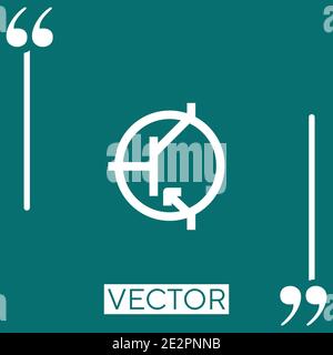 pnp vector icon Linear icon. Editable stroke line Stock Vector