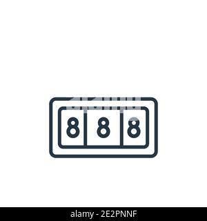 Gambler outline vector icon. Thin line black gambler icon, flat vector simple element illustration from editable entertainment concept isolated stroke Stock Vector