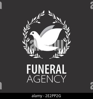 Vector logo of funeral services Stock Vector