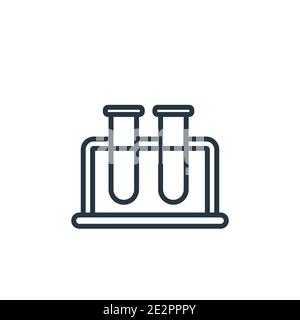 test tubes icon. Simple thin line, outline vector of Biology icons for ...