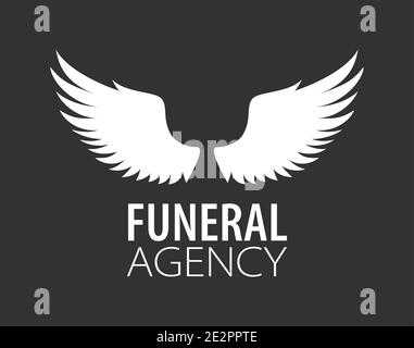 Vector logo of funeral services Stock Vector