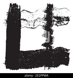 Stroke Brush Grunge Set221 Stock Vector