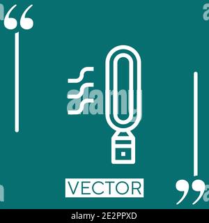 air purifier vector icon Linear icon. Editable stroked line Stock Vector