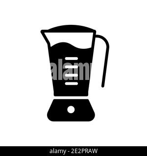 Electric blender vector glyph icon. Kitchen appliance. Graph symbol for cooking web site design, logo, app, UI Stock Vector