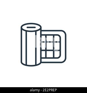 Gauze outline vector icon. Thin line black gauze icon, flat vector simple element illustration from editable dentist concept isolated stroke on white Stock Vector