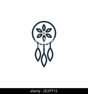 Dreamcatcher icon outline vector. Dream catcher 15205222 Vector