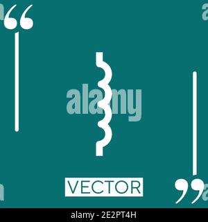 inductor vector icon Linear icon. Editable stroke line Stock Vector