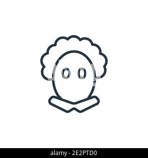 Othello outline vector icon. Thin line black othello icon, flat vector simple element illustration from editable literature concept isolated on white Stock Vector