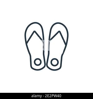 Beach thongs icon, outline style Stock Vector Image & Art - Alamy