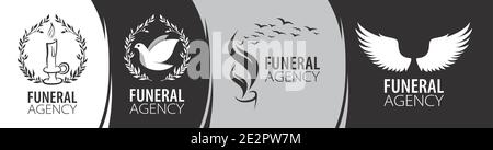 Vector logo of funeral services Stock Vector