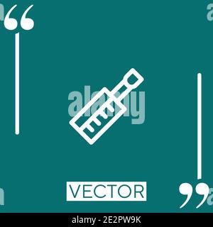 melodica vector icon Linear icon. Editable stroked line Stock Vector