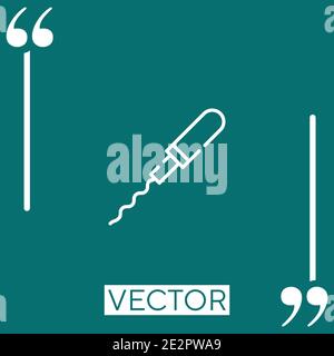 tampon vector icon Linear icon. Editable stroke line Stock Vector