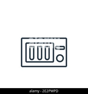 Sterilization outline vector icon. Thin line black sterilization icon, flat vector simple element illustration from editable cleaning concept isolated Stock Vector