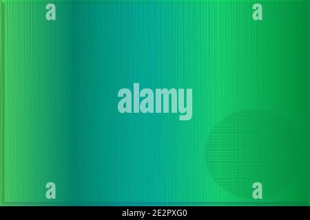 Green Moire pattern with a circular moire pattern inside it Stock Photo