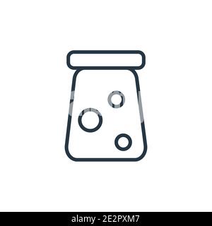 Preservatives outline vector icon. Thin line black preservatives icon, flat vector simple element illustration from editable cleaning concept isolated Stock Vector