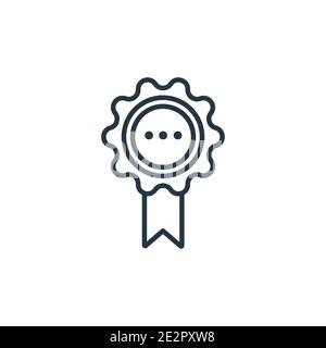Title outline vector icon. Thin line black title icon, flat vector simple element illustration from editable education concept isolated on white backg Stock Vector