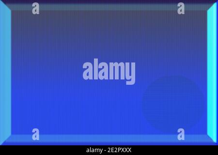 Blue embossed striped background with a circular moire pattern inside it Stock Photo