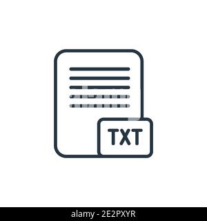 Text format outline vector icon. Thin line black text format icon, flat vector simple element illustration from editable content concept isolated stro Stock Vector
