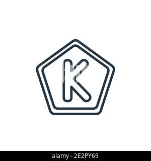 Kickstarter outline vector icon. Thin line black kickstarter icon, flat vector simple element illustration from editable crowdfunding concept isolated Stock Vector