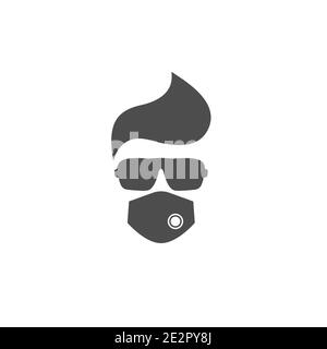 Geek Glasses Brain Mind Logo Vector Symbol Design Illustration Stock Vector Image Art Alamy