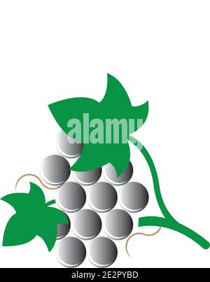 Grapes icon vector illustration design template Stock Vector