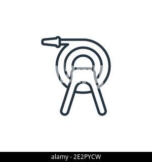 Garden hose outline vector icon. Thin line black garden hose icon, flat  vector simple element illustration from editable cleaning concept isolated  str Stock Vector Image & Art - Alamy