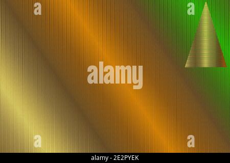 Multicolored striped background with an embedded colorful triangular pattern Stock Photo