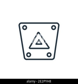 Car Danger Obstruction Icon Vector Outline Illustration Stock Vector ...