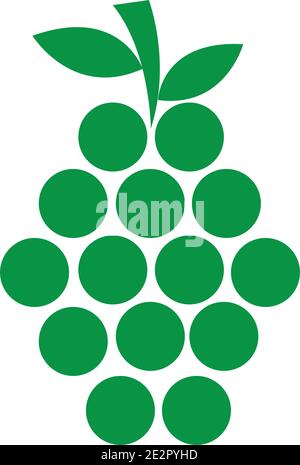 Grapes icon vector illustration design template Stock Vector