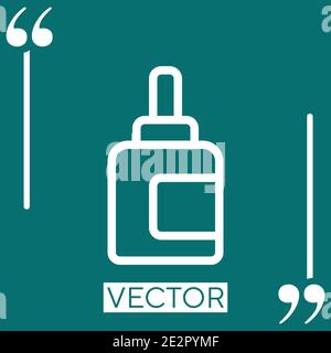 ink cartridge vector icon Linear icon. Editable stroke line Stock Vector