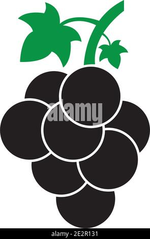Grapes icon vector illustration design template Stock Vector