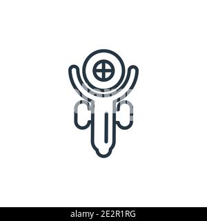 Grinder outline vector icon. Thin line black grinder icon, flat vector simple element illustration from editable construction concept isolated stroke Stock Vector