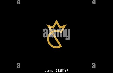 C King Royal Logo Design Vector illustration Stock Vector