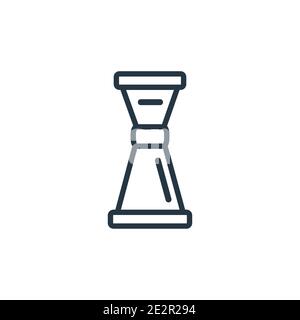 Jigger outline vector icon. Thin line black jigger icon, flat vector simple element illustration from editable drinks concept isolated stroke on white Stock Vector