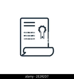 Charter outline vector icon. Thin line black charter icon, flat vector simple element illustration from editable delivery and logistics concept isolat Stock Vector