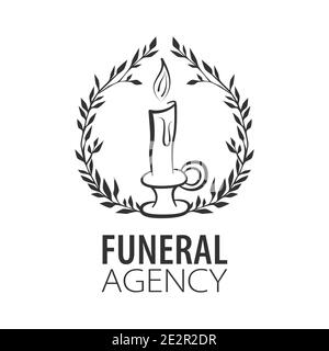 Vector logo of funeral services Stock Vector