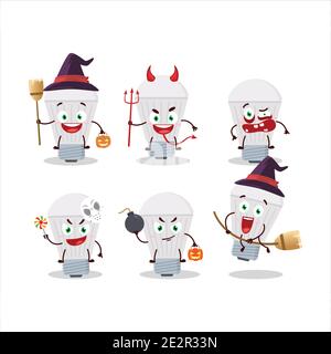 Cartoon character of led with smile expression. Vector illustration ...
