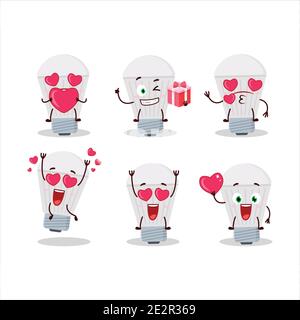 Cartoon character of led with smile expression. Vector illustration ...