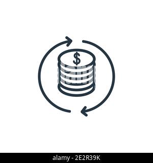 Returns line icon. Simple outline illustration from e-commerce ...