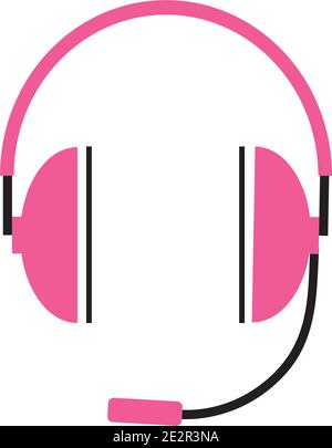 headphones vector icon ,call center icon Vector illustration design Stock Vector