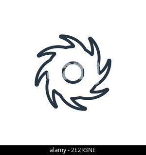 Black hole outline vector icon. Thin line black black hole icon, flat vector simple element illustration from editable astronomy concept isolated on w Stock Vector